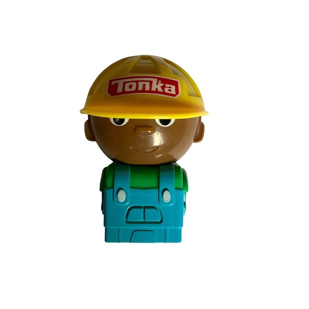 Tonka Mighty Builder Construction Worker Man Figure Black Brown African American